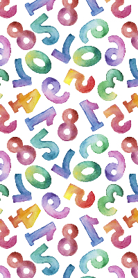 Blackout roller blind Colorful numbers