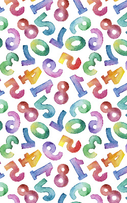 Blackout roller blind Colorful numbers