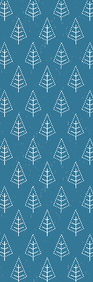 Blackout roller blind for window Trees in the rain