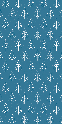 Blackout roller blind for window Trees in the rain