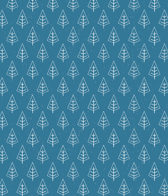 Blackout roller blind for window Trees in the rain