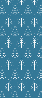 Blackout roller blind for window Trees in the rain