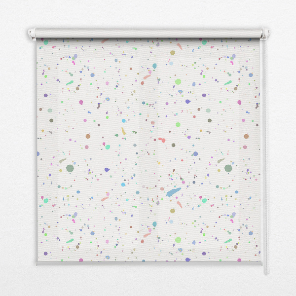 Blackout roller blind for window Paint stains