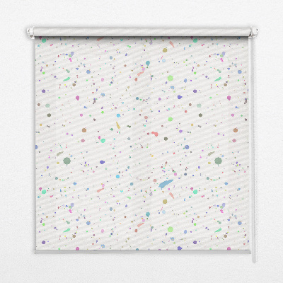 Blackout roller blind for window Paint stains