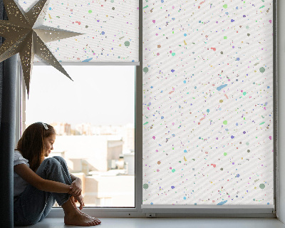 Blackout roller blind for window Paint stains
