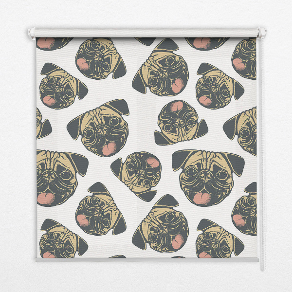 Fabric roller blind for window Bulldogs