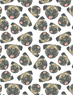 Fabric roller blind for window Bulldogs