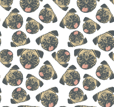 Fabric roller blind for window Bulldogs