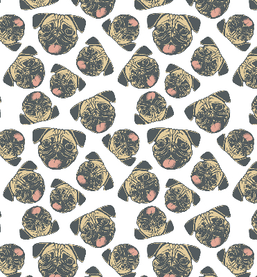 Fabric roller blind for window Bulldogs