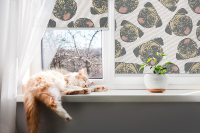 Fabric roller blind for window Bulldogs