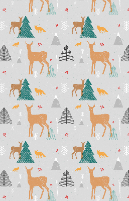 Blackout roller blind for window Roe deer in the forest