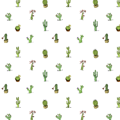 Fabric roller blind for window Cacti