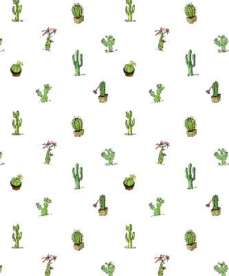 Fabric roller blind for window Cacti