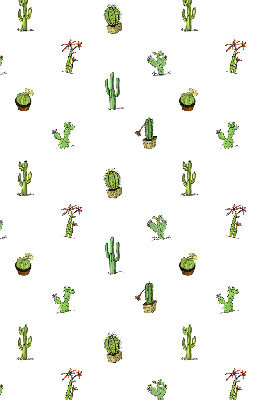 Fabric roller blind for window Cacti