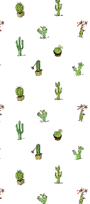 Fabric roller blind for window Cacti