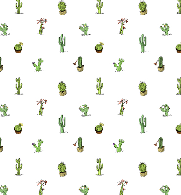 Fabric roller blind for window Cacti