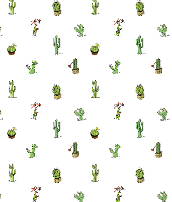 Fabric roller blind for window Cacti