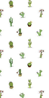 Fabric roller blind for window Cacti