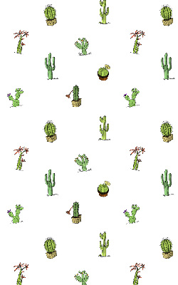Fabric roller blind for window Cacti