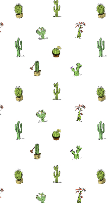 Fabric roller blind for window Cacti
