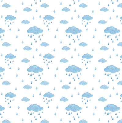 Blackout roller blind Clouds and rain