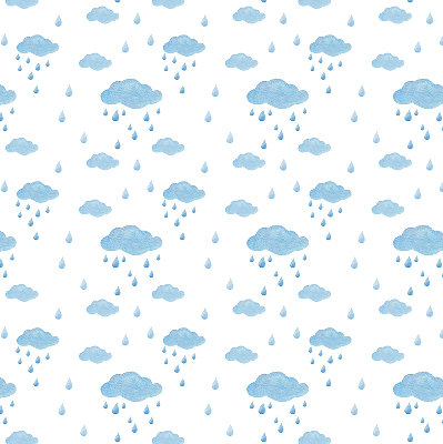 Blackout roller blind Clouds and rain