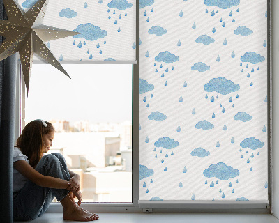 Blackout roller blind Clouds and rain