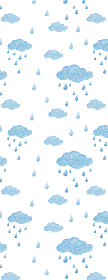 Blackout roller blind Clouds and rain