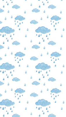Blackout roller blind Clouds and rain