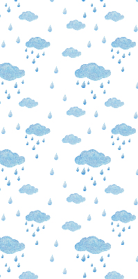 Blackout roller blind Clouds and rain