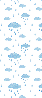 Blackout roller blind Clouds and rain