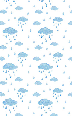Blackout roller blind Clouds and rain