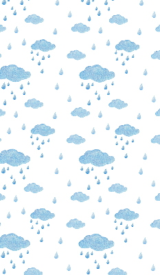 Blackout roller blind Clouds and rain