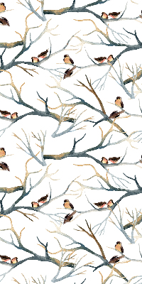 Blackout roller blind Birds on a tree