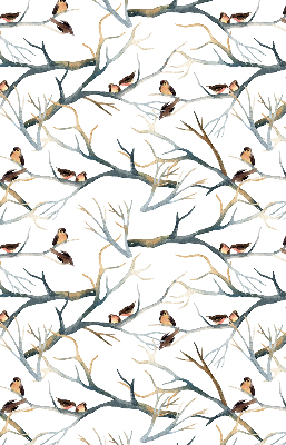 Blackout roller blind Birds on a tree