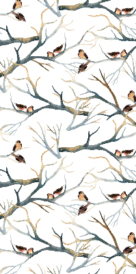 Blackout roller blind Birds on a tree