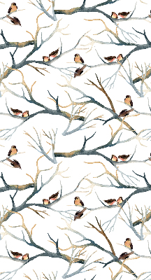 Blackout roller blind Birds on a tree