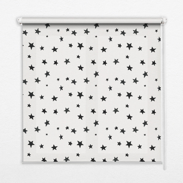Blackout roller blind for window Stars