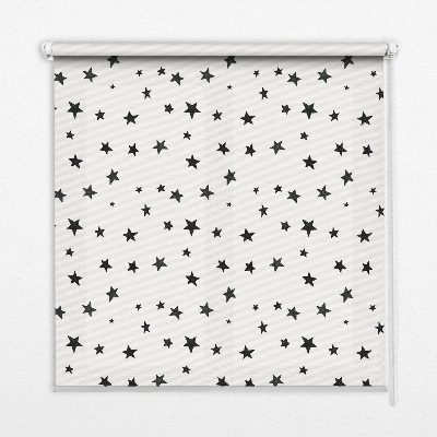 Blackout roller blind for window Stars