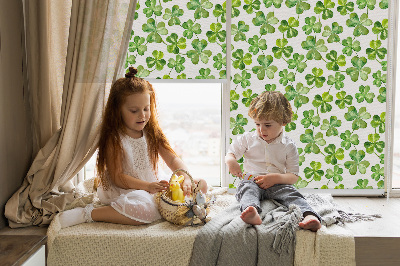 Blackout roller blind Lucky clover
