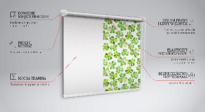 Blackout roller blind Lucky clover