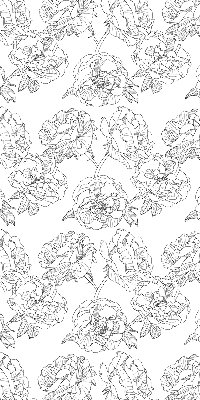 Blackout roller blind for window Drawn roses