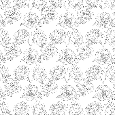 Blackout roller blind for window Drawn roses