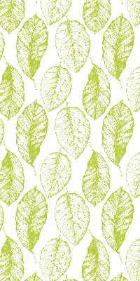 Fabric roller blind for window Lime leaves