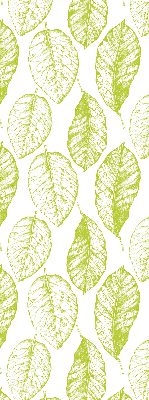 Fabric roller blind for window Lime leaves