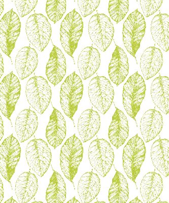 Fabric roller blind for window Lime leaves