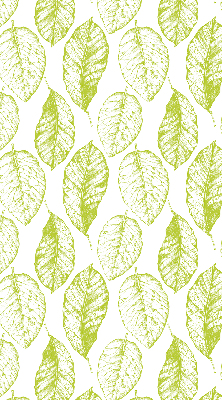 Fabric roller blind for window Lime leaves