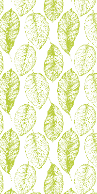 Fabric roller blind for window Lime leaves