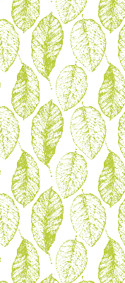 Fabric roller blind for window Lime leaves