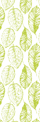 Fabric roller blind for window Lime leaves